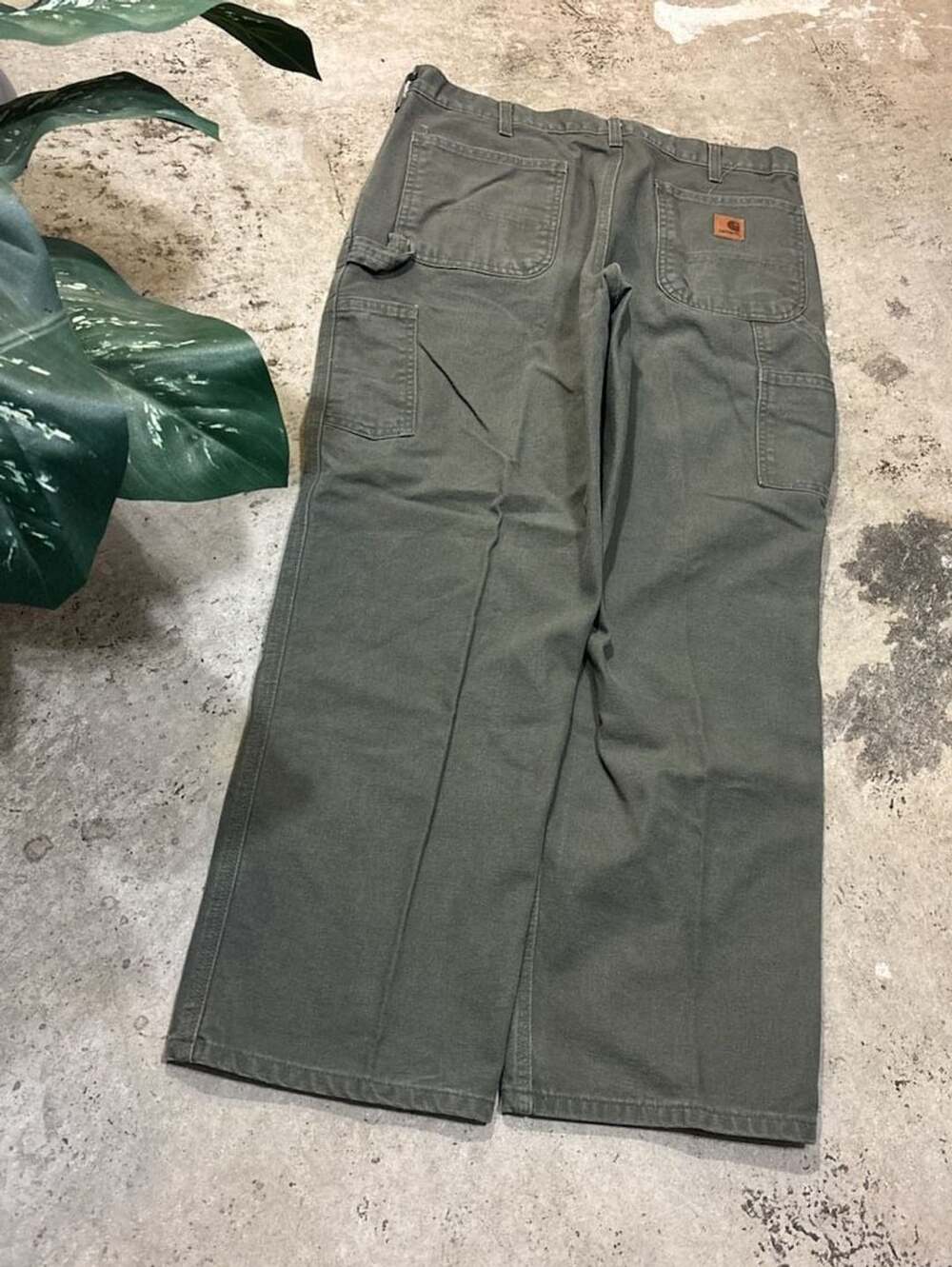 Carhartt B11 MOS Size 36x30 Green Cotton Canvas Original Dungaree Fit